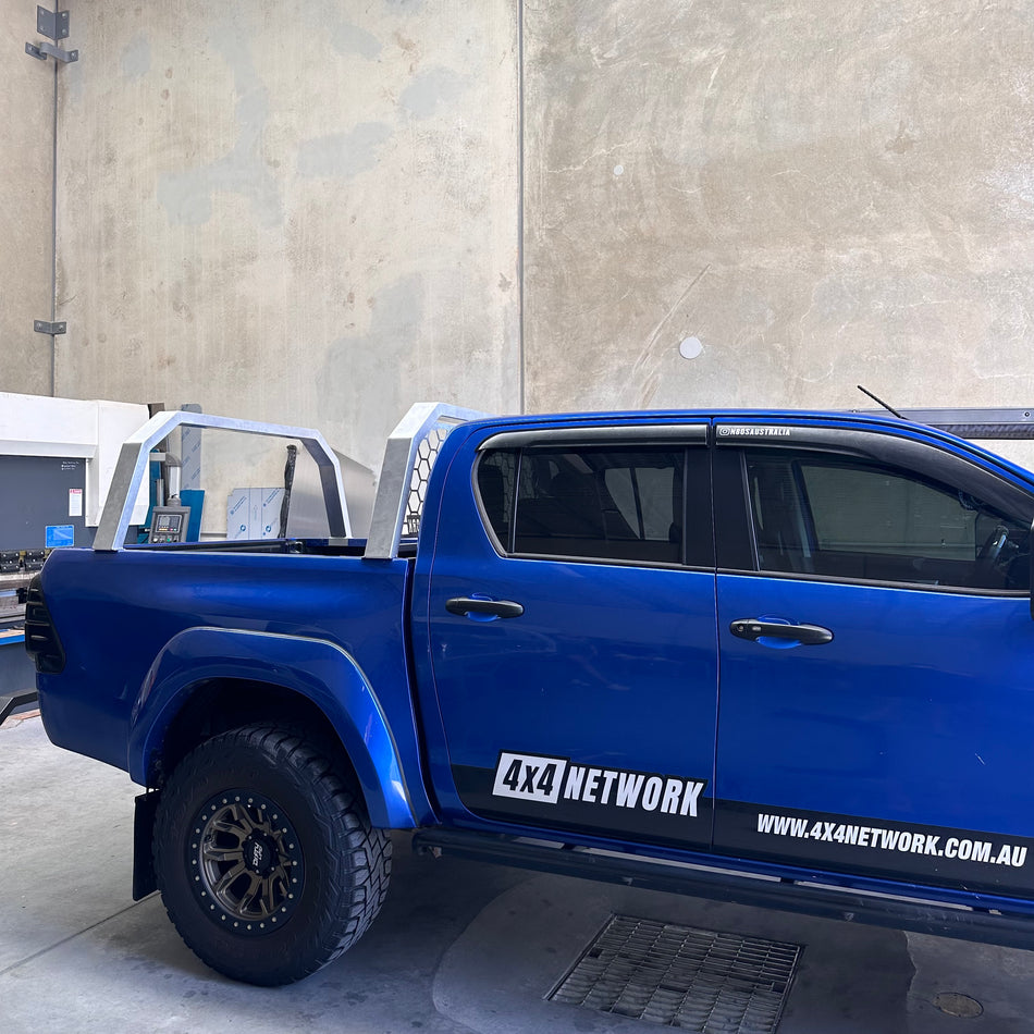 SR5 N80 Hilux (2015+) Custom Aluminium Tub Racks – 4X4 NETWORK