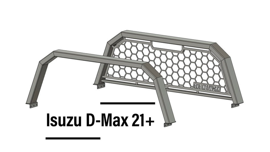 Isuzu D-Max (2020+) Custom Aluminium Tub Racks – 4X4 NETWORK