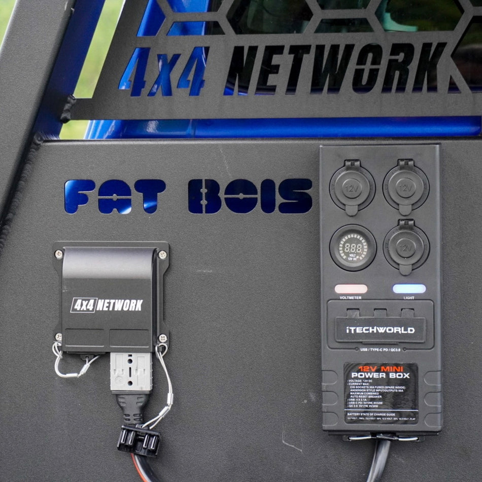 Billet Alloy Double 50AMP Anderson Plug Cover – Surface Mount