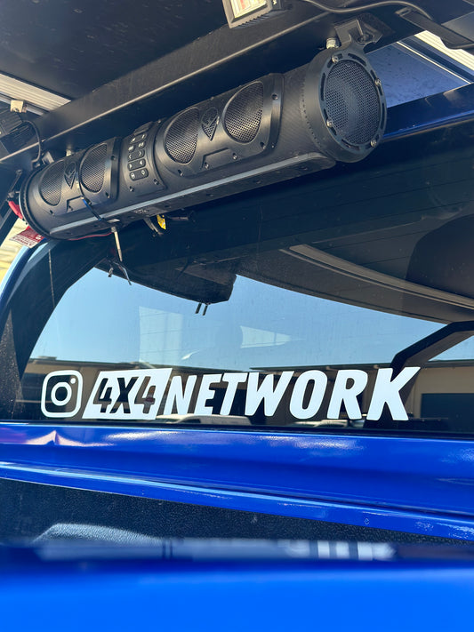4X4 Network Banner Sticker