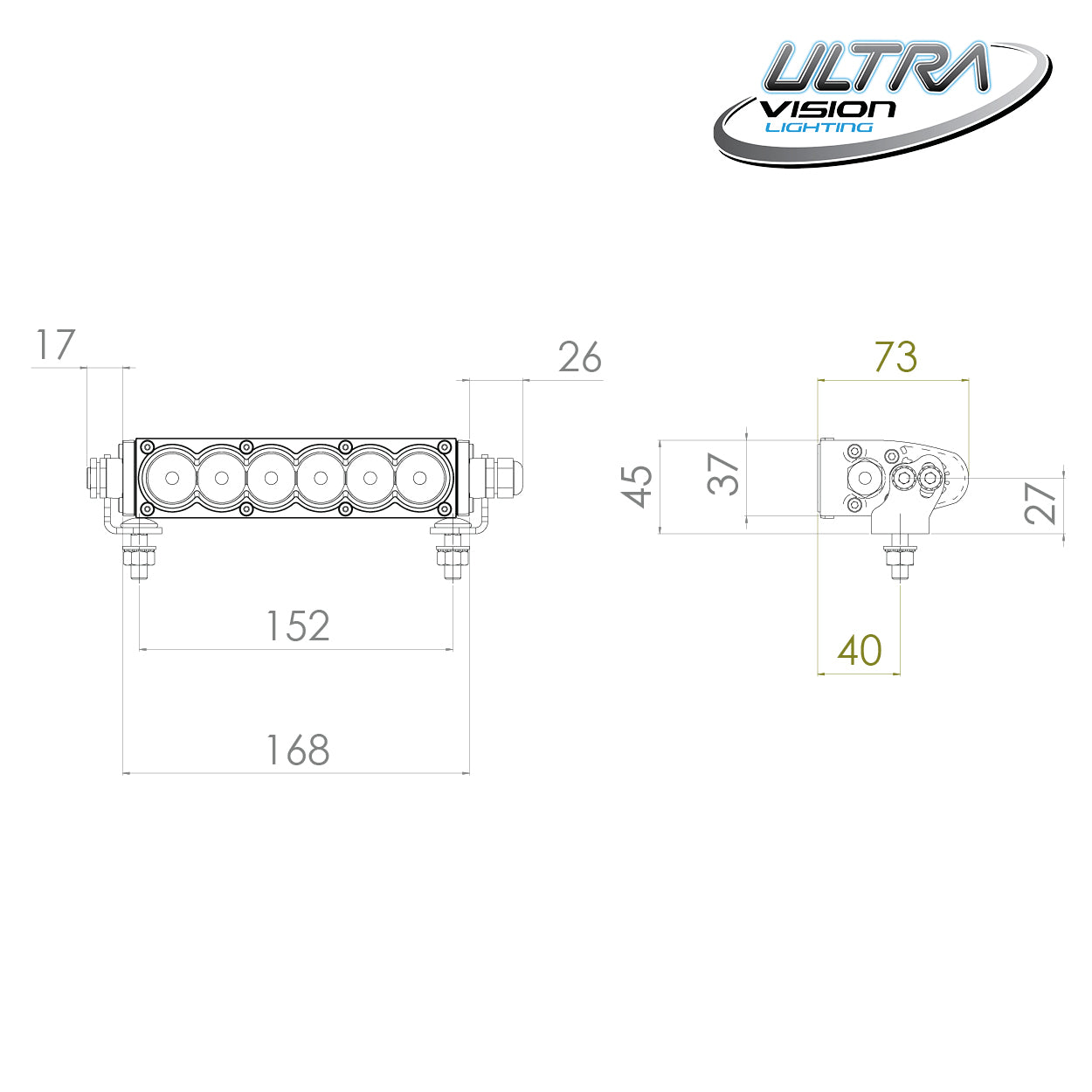 Raptor 30 LED 8.5″ Light Bar