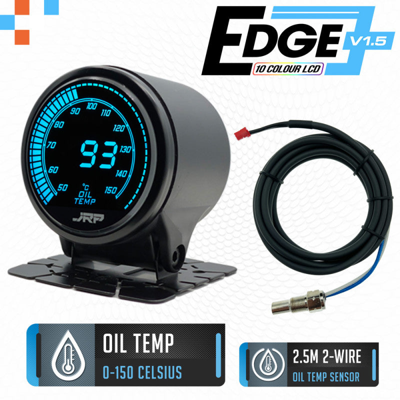 JRP Edge Digital Engine Oil Temp Gauge Kit 52mm 0-150c