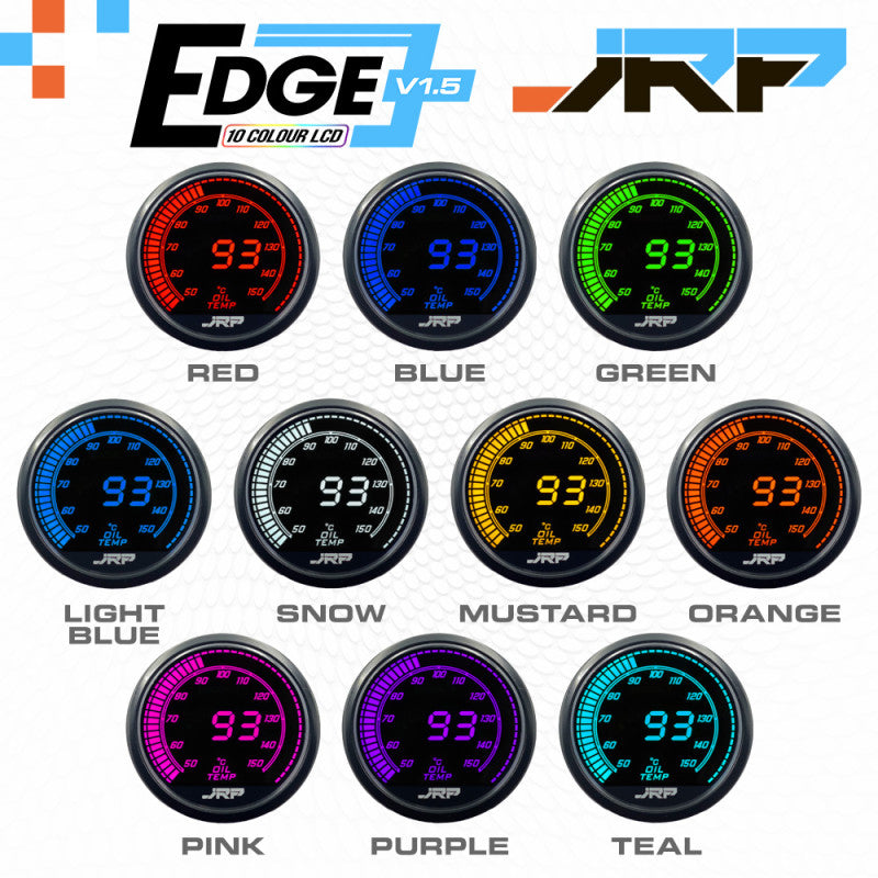 JRP Edge Digital Engine Oil Temp Gauge Kit 52mm 0-150c