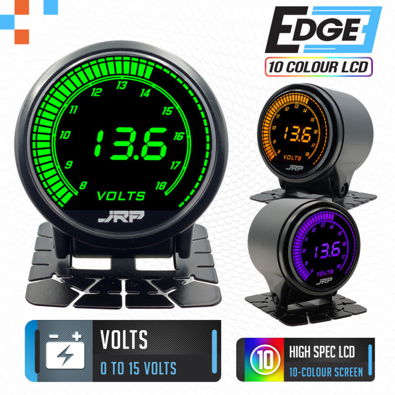 JRP Edge 12v Digital Voltmeter Gauge 52mm