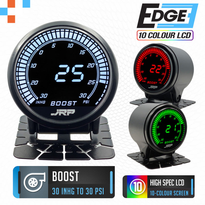 JRP Edge Petrol Digital Boost Gauge Kit 30 PSI 52mm