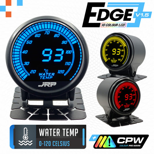 JRP Edge Digital Engine Water Temp Gauge Kit 52mm 0-120c