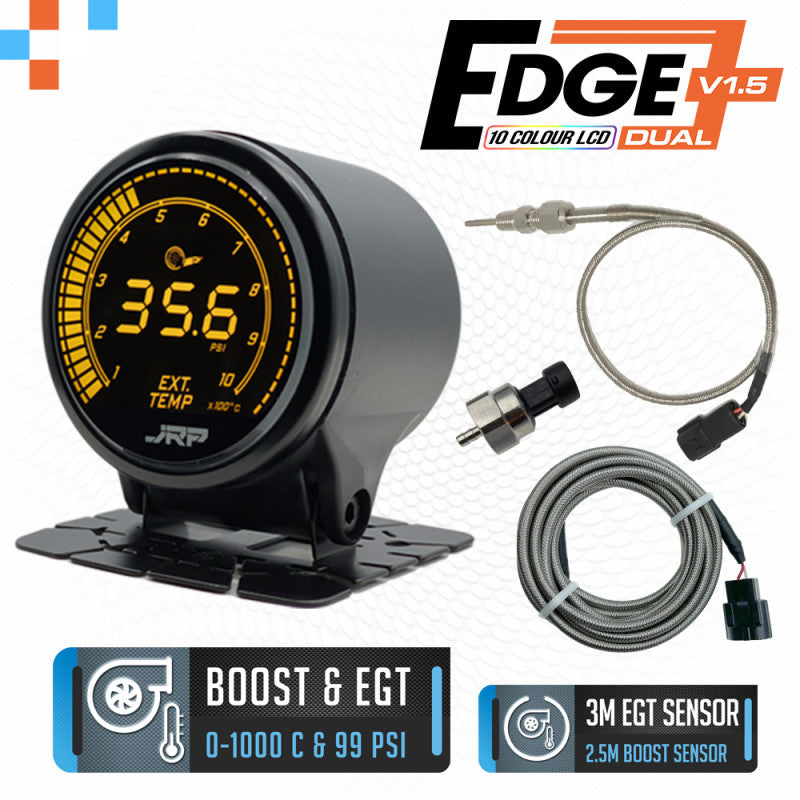 JRP Edge Dual Digital Boost + EGT Gauge Kit 52mm