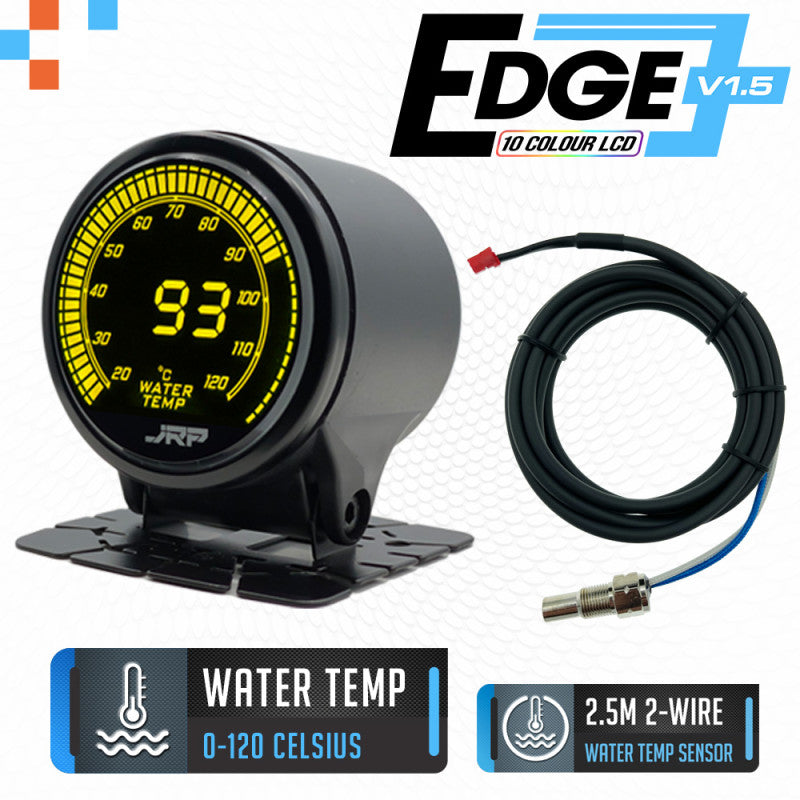 JRP Edge Digital Engine Water Temp Gauge Kit 52mm 0-120c