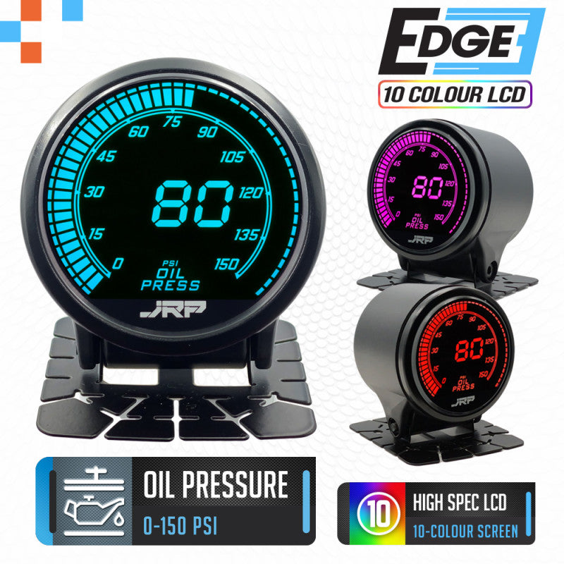 JRP Edge Digital Oil Pressure Gauge Kit 150 PSI 52mm