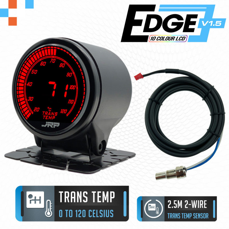 JRP Edge Digital Transmission Temp Gauge Kit 52mm 120c