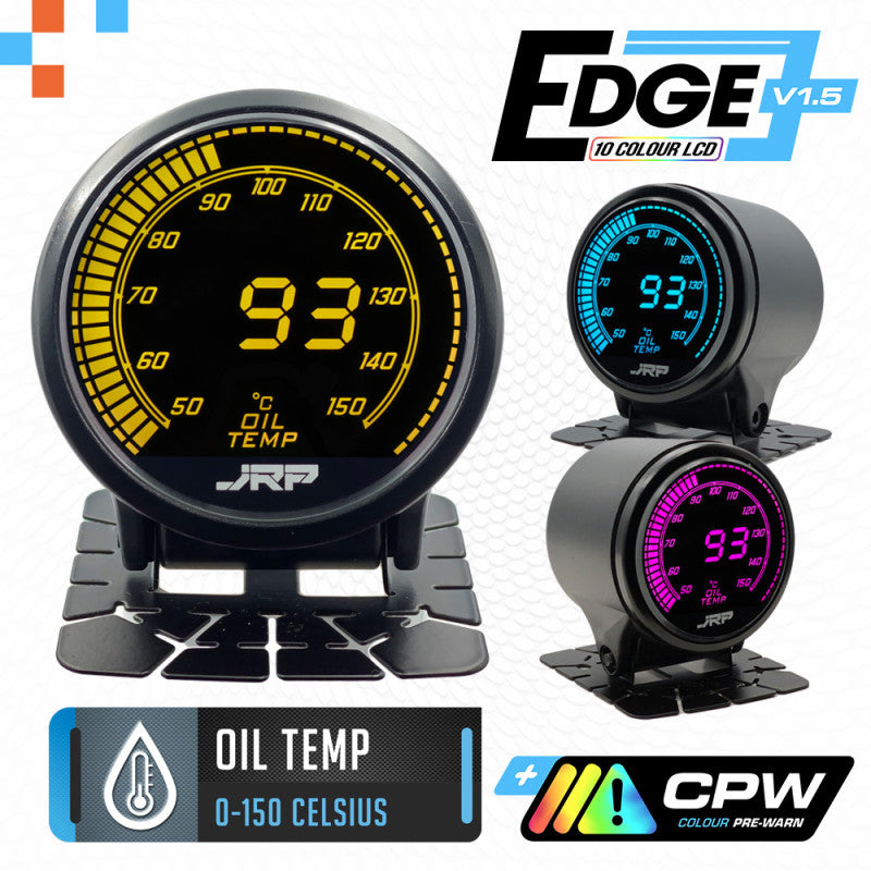 JRP Edge Digital Engine Oil Temp Gauge Kit 52mm 0-150c