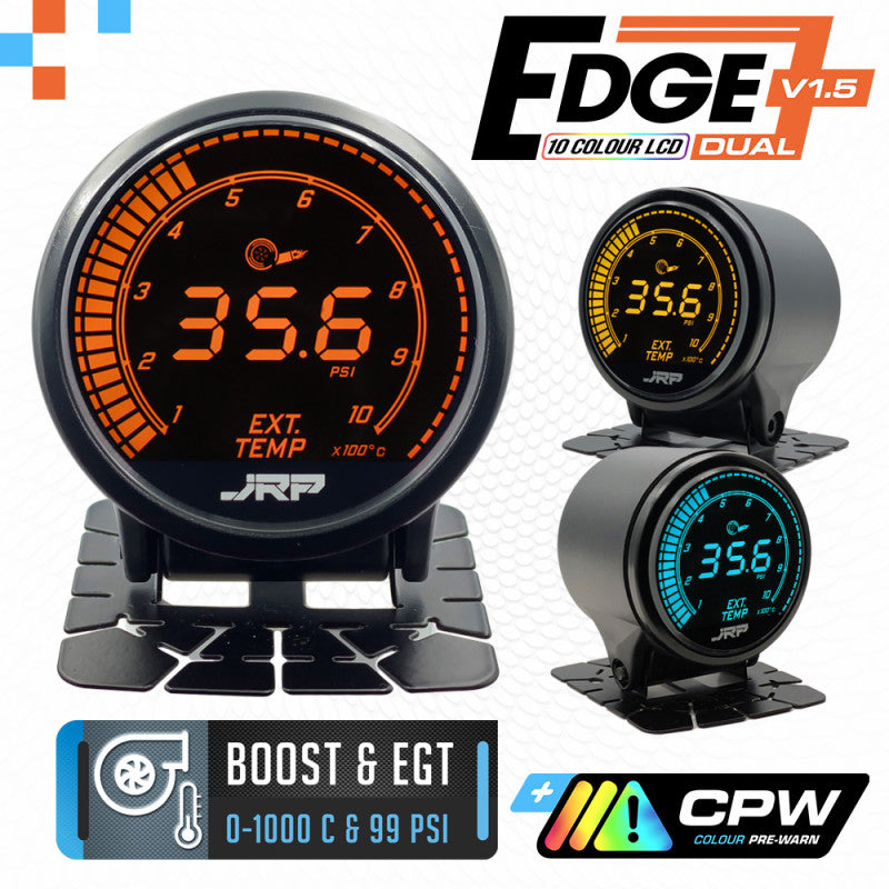 JRP Edge Dual Digital Boost + EGT Gauge Kit 52mm