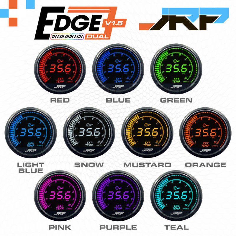 JRP Edge Dual Digital Boost + EGT Gauge Kit 52mm