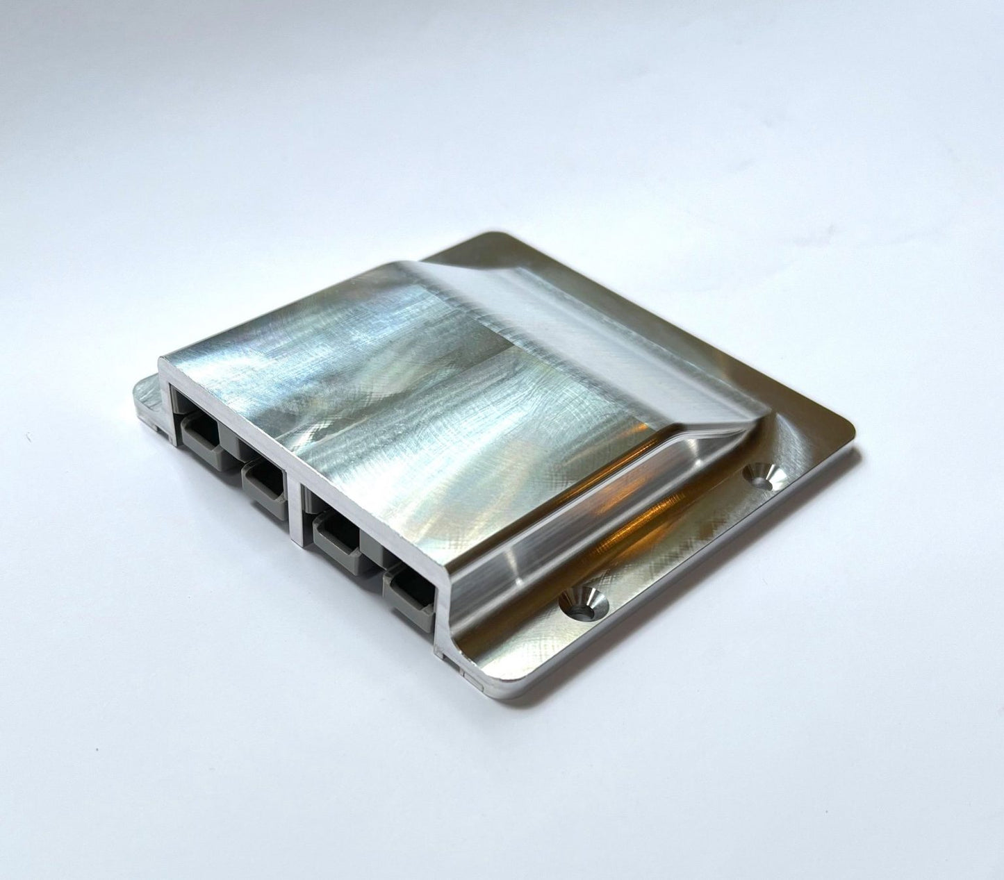 DOUBLE ANODISED SURFACE MOUNT BILLET CNC ALUMINIUM 50AMP ANDERSON PLUG COVER